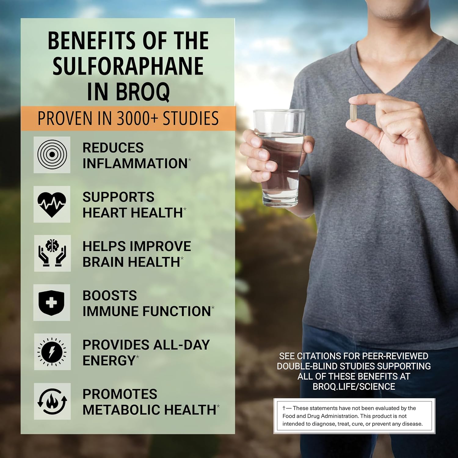 High Potency Natural Stabilized Sulforaphane Supplement - Over 2X Stronger Than Competitors - Backed by Independent Lab Tests