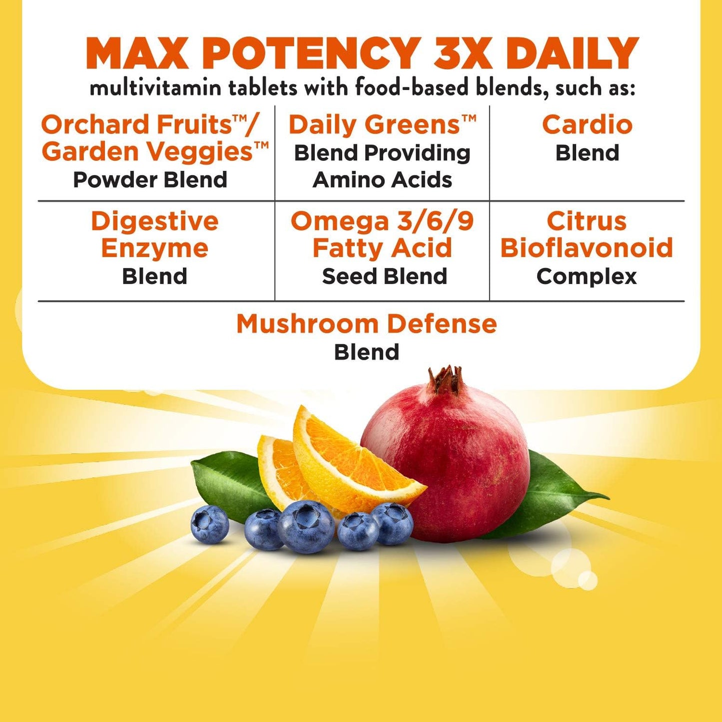 High-Potency Nature's Way Alive! Max3 Multivitamin for Daily Energy Support - 60 Tablets