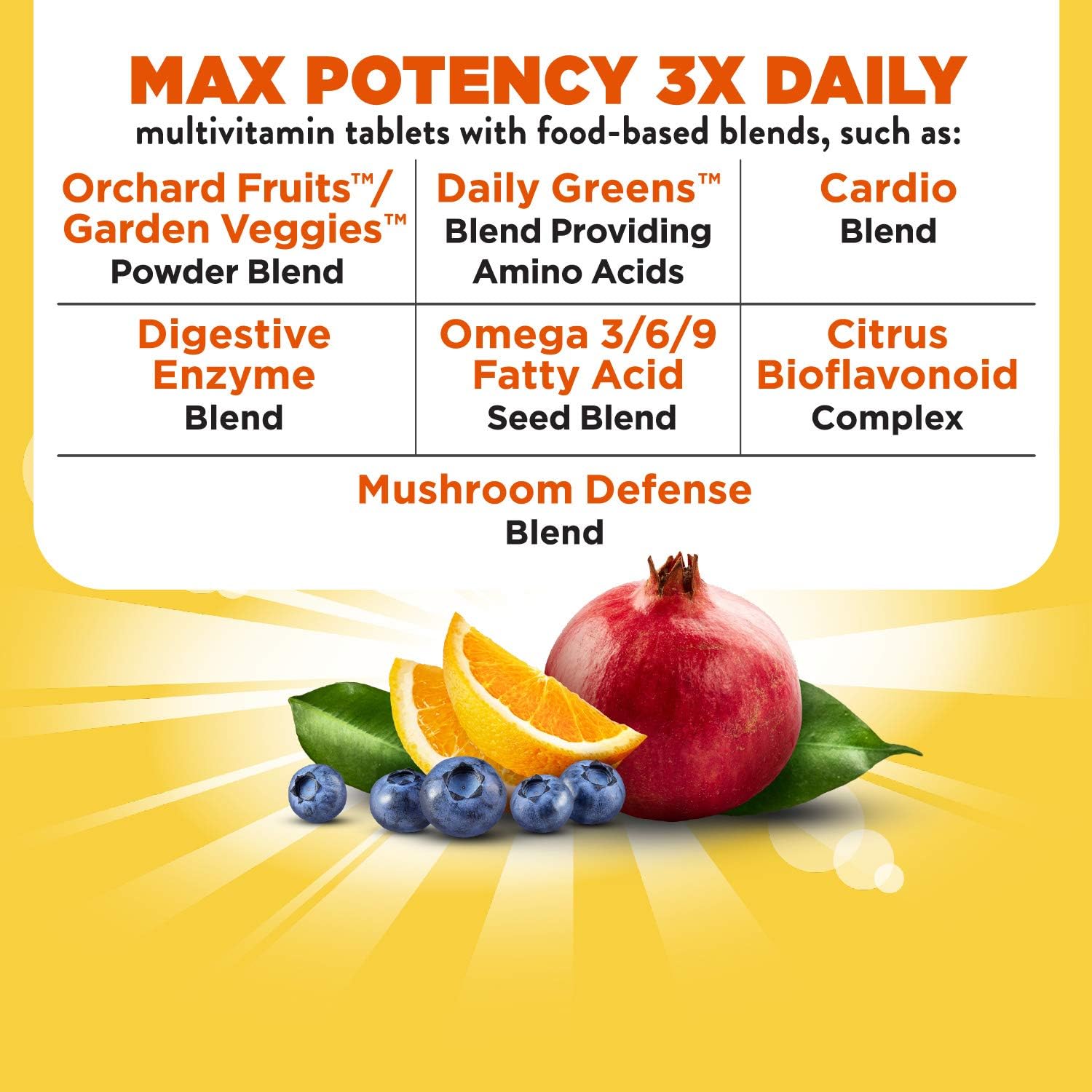 High-Potency Nature's Way Alive! Max3 Multivitamin for Daily Energy Support - 60 Tablets