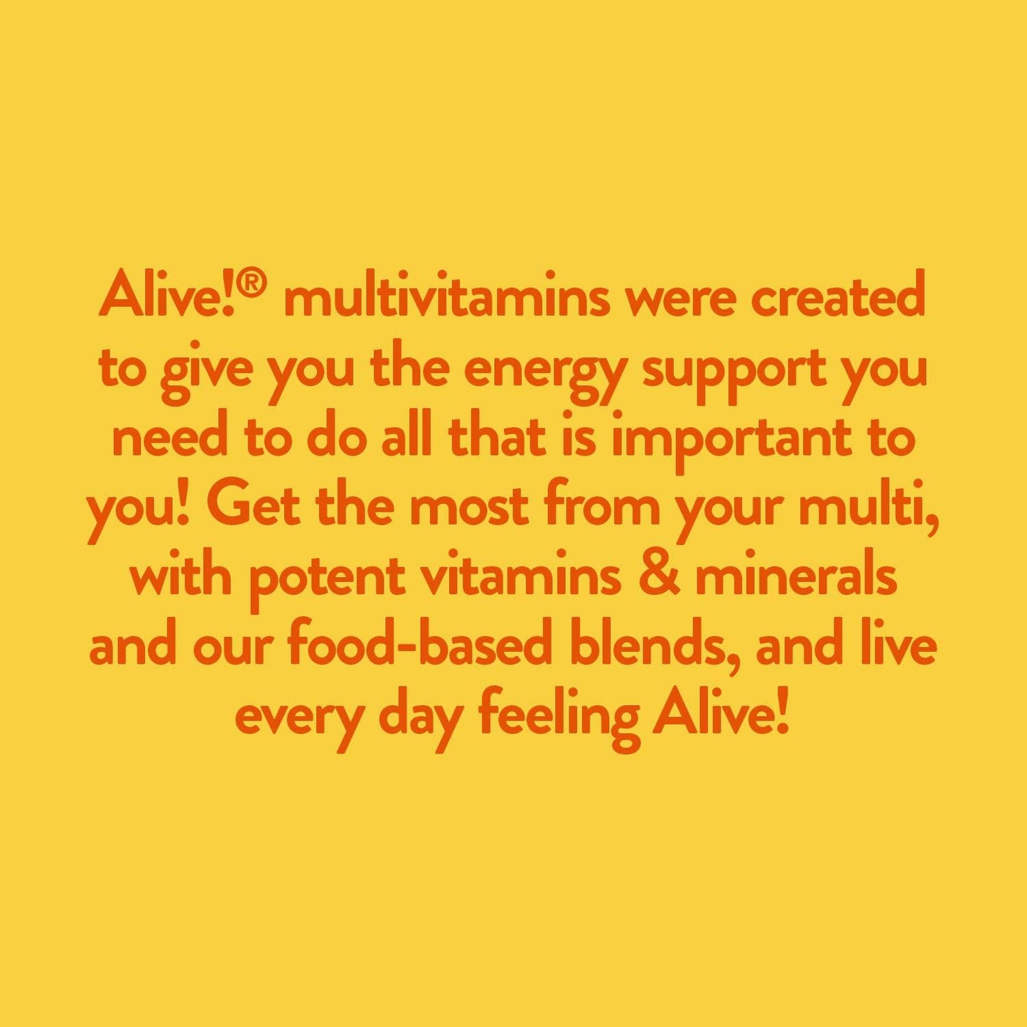 High-Potency Nature's Way Alive! Max3 Multivitamin for Daily Energy Support - 60 Tablets