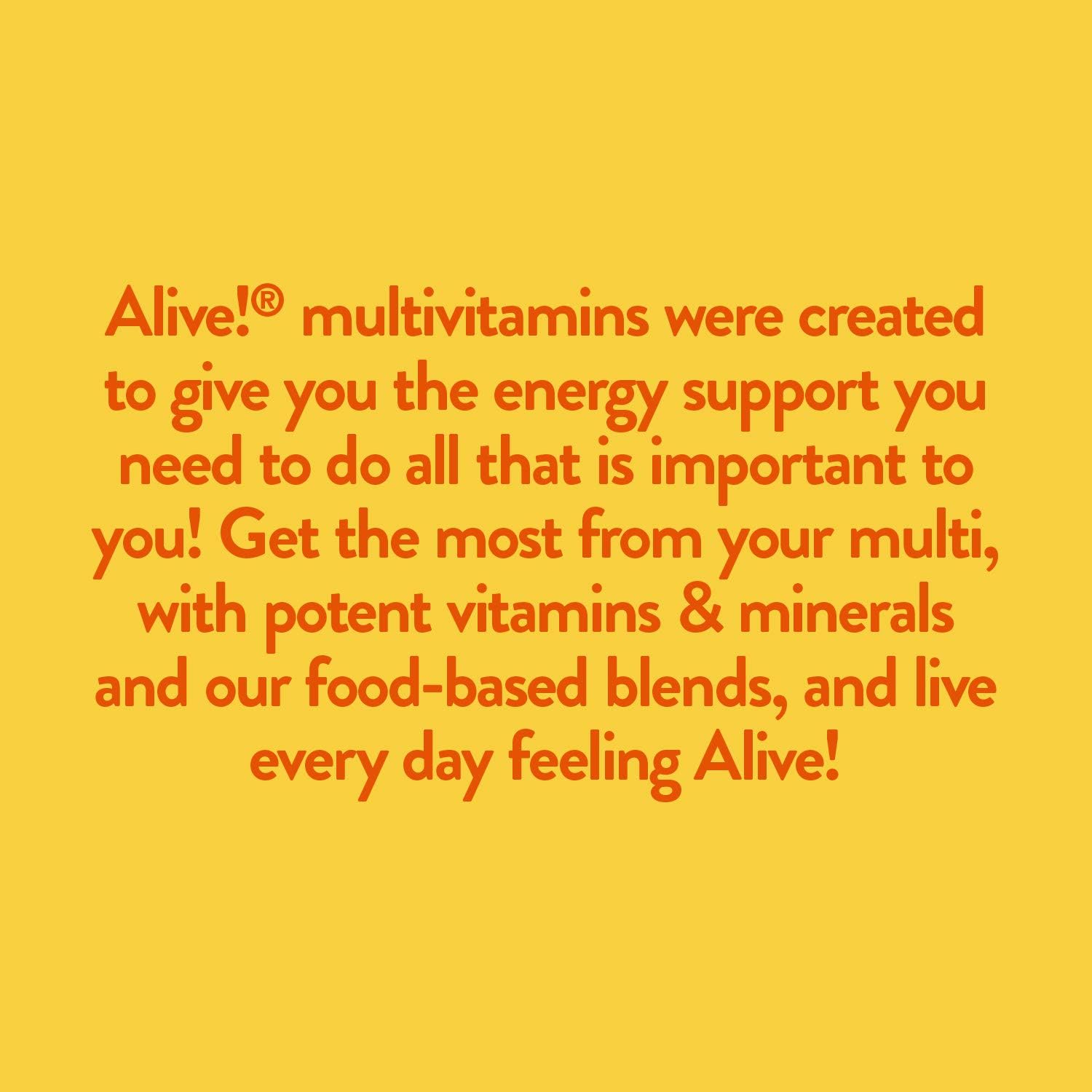High-Potency Nature's Way Alive! Max3 Multivitamin for Daily Energy Support - 60 Tablets