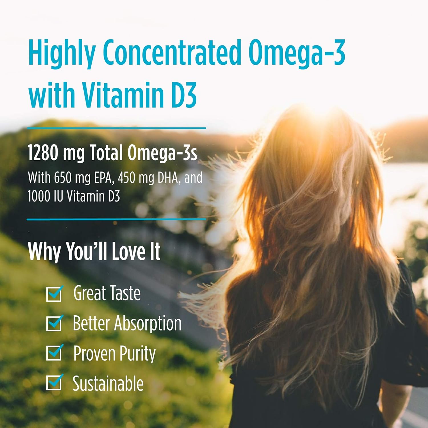 High-Potency Nordic Naturals ProOmega-D Soft Gels - Lemon Flavor - 1280 mg Omega-3 + 1000 IU D3 - Brain, Eye, Heart, & Immune Health - Non-GMO - 90 Servings