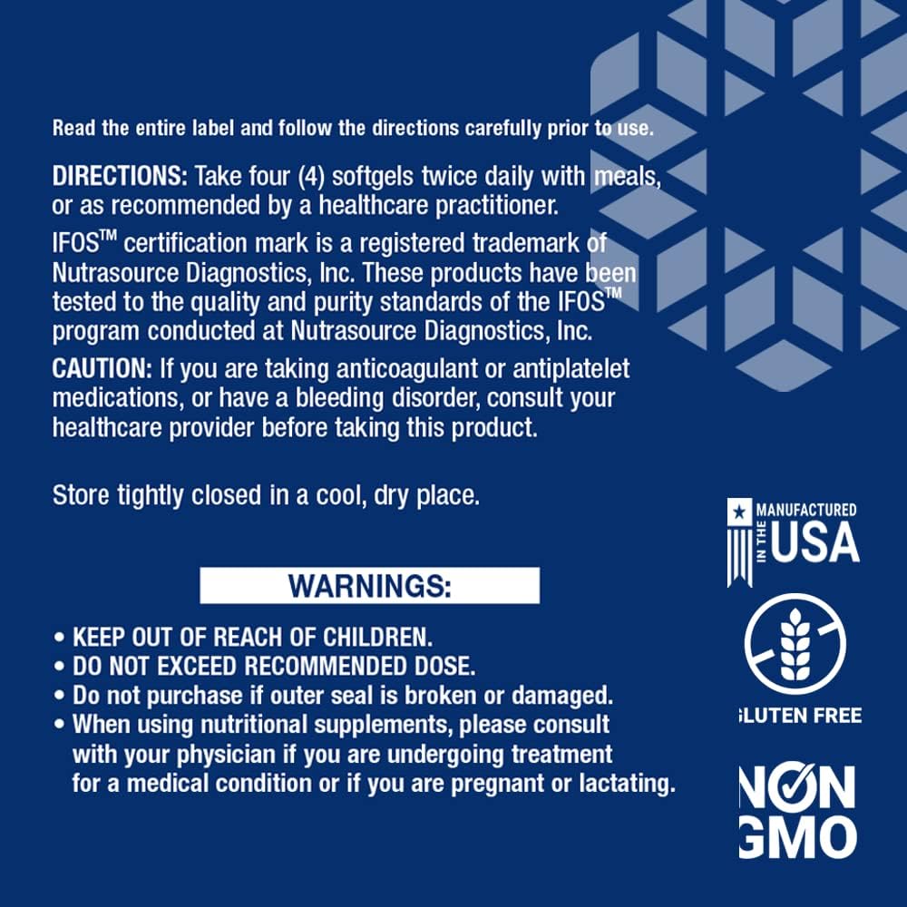 High Potency Omega-3 Fish Oil with Sesame Lignans, Olive Extract, and Zinc Citrate - Immune Defense Support Supplement