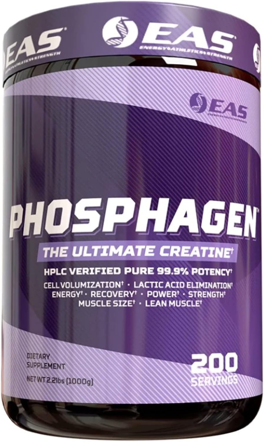 High-Potency Phosphagen Ultimate Creatine Powder for Power, Strength, & Muscle Size | 99.9% Pure | 200 Servings (Unflavored)