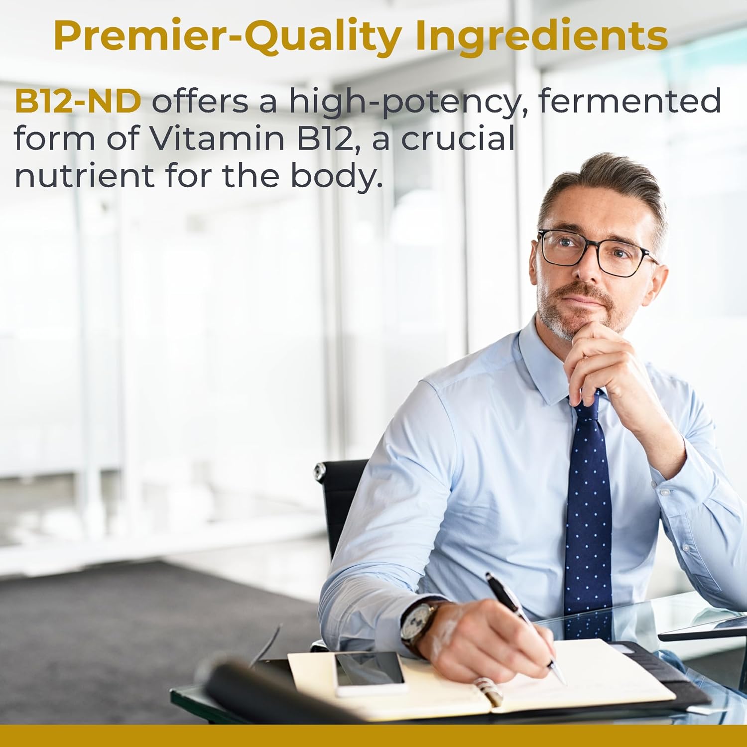 High-Potency Premier Research Labs B12-ND for Energy, Memory & Brain Focus - Vegetarian & Vegan Friendly - 2 fl oz