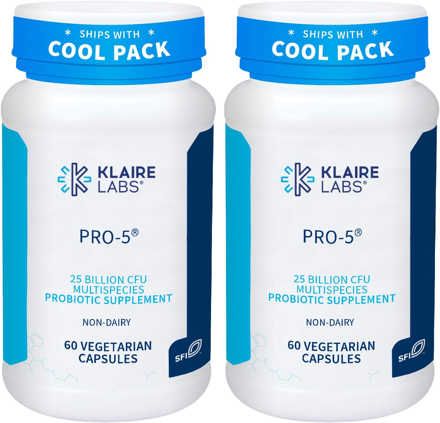 High-Potency Probiotic Supplement for Gut Health - 25 Billion CFU, Multispecies, Hypoallergenic, Dairy-Free (120 Capsules)