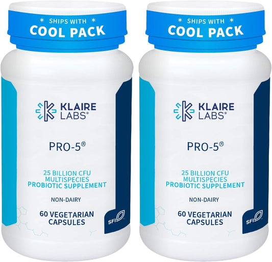 High-Potency Probiotic Supplement for Gut Health - 25 Billion CFU, Multispecies, Hypoallergenic, Dairy-Free (120 Capsules)