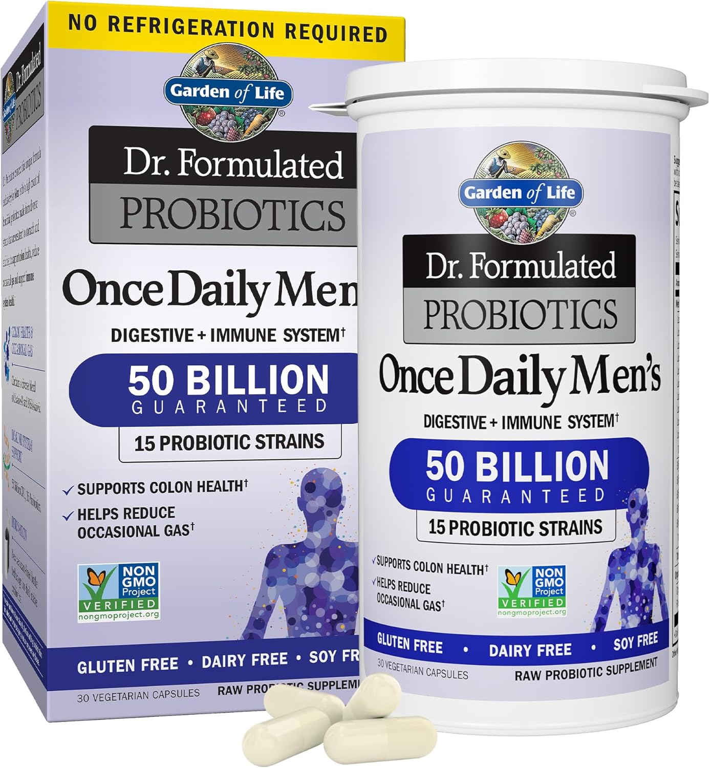 High Potency Probiotics & Zinc Supplements Combo - 30 Capsules Each - Vegan Multimineral Supplement with Vitamin C - Dr. Formulated & Raw