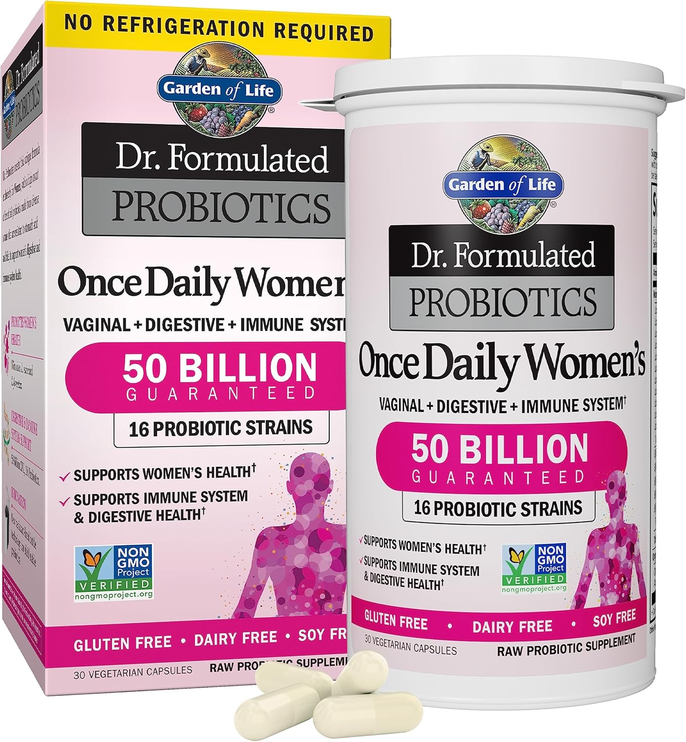 High Potency Probiotics & Zinc Supplements Combo - 30 Capsules Each - Vegan Multimineral Supplement with Vitamin C - Dr. Formulated & Raw