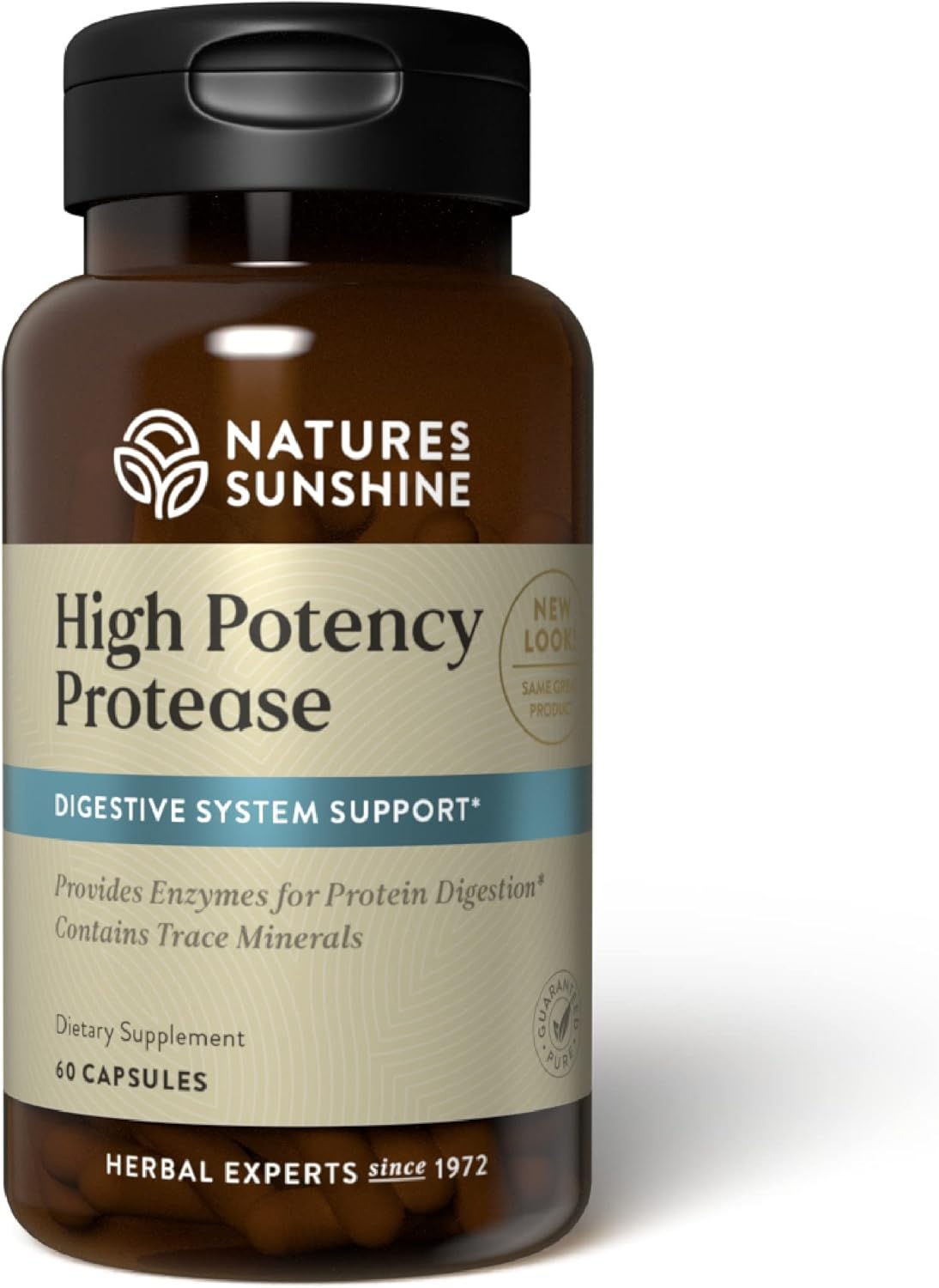 High Potency Protease Enzyme Supplement - 60 Capsules from Nature's Sunshine