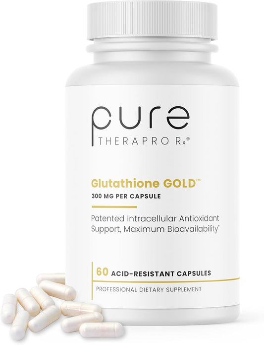 High Potency S-Acetyl Glutathione GOLD 300mg - 60 DRcaps | Acid-Resistant | Extra-Strength Emothion® | Pharmaceutical Grade