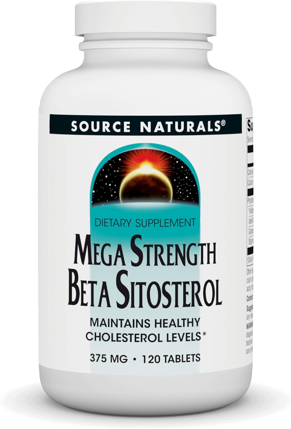 High-Potency Source Naturals Beta Sitosterol Supplement - 375mg, 120 Tablets