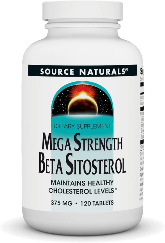 High-Potency Source Naturals Beta Sitosterol Supplement - 375mg, 120 Tablets