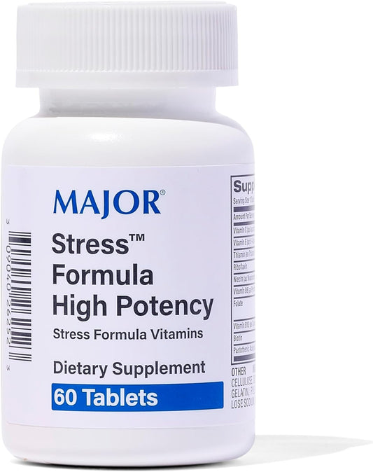 High Potency Stress Formula Vitamins - 60 Tablets - Dietary Supplement for Managing Stress