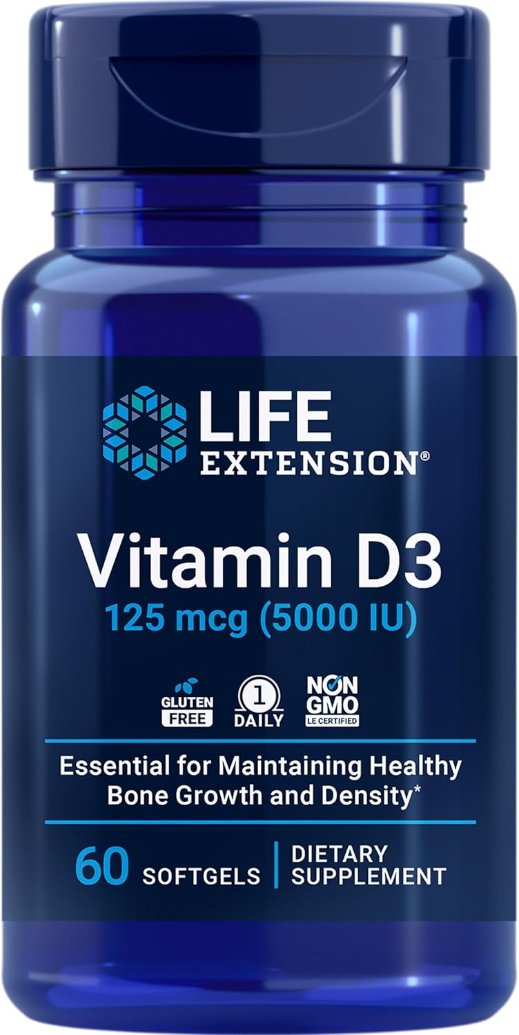High Potency Super Omega-3 Fish Oil with Vitamin D3 - 120 & 60 Softgels for Extended Health
