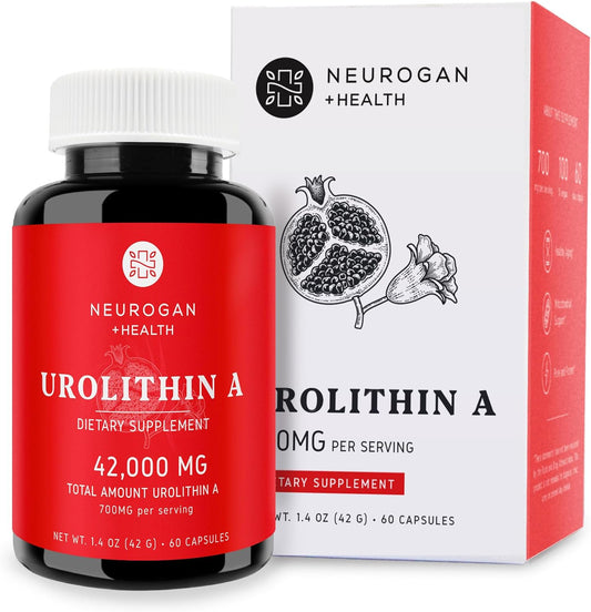 High-Potency Urolithin A Supplement Capsules for Cellular Regeneration - Energy, Aging, Focus, Muscle Recovery - Made in USA, 700mg, 60 Capsules