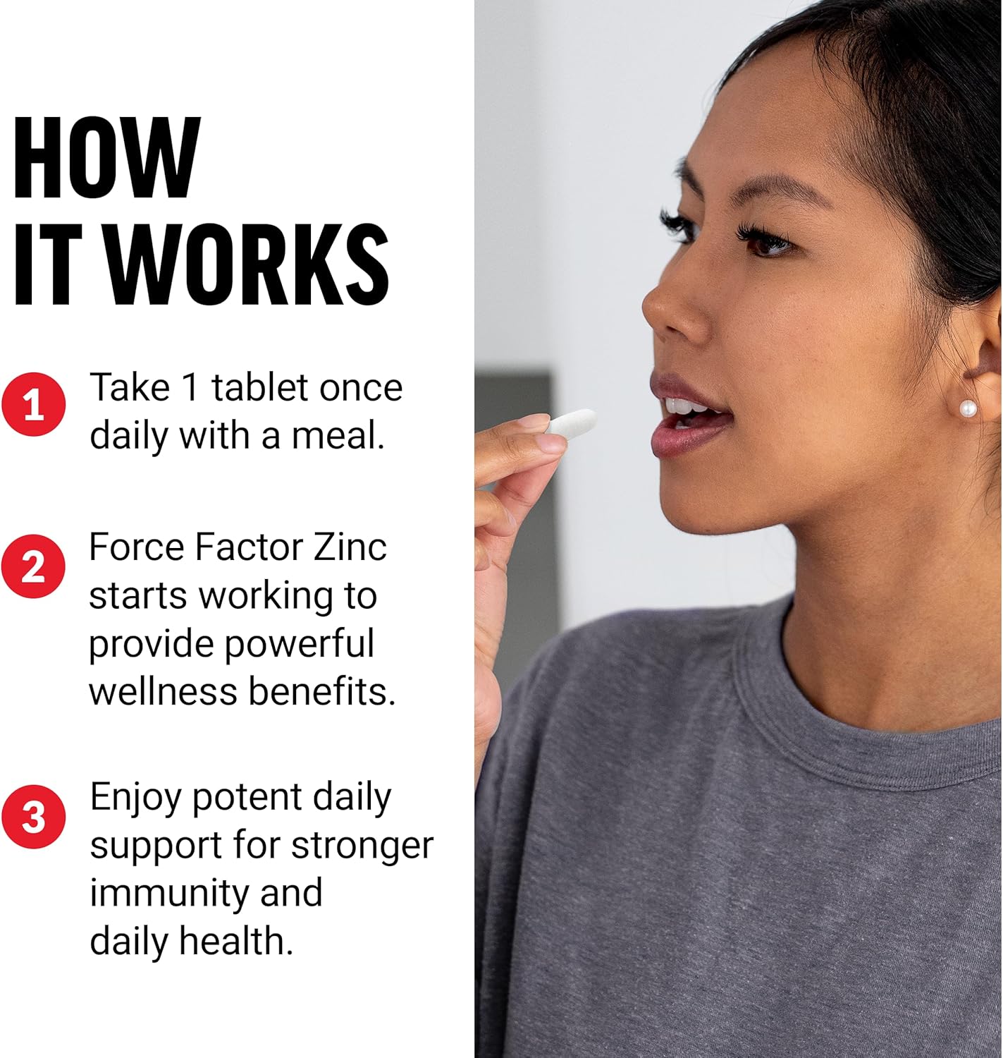 High-Potency Vegan Zinc Supplements with Zinc Oxide, Gluconate, and Citrate for Immune Health - 240 Tablets