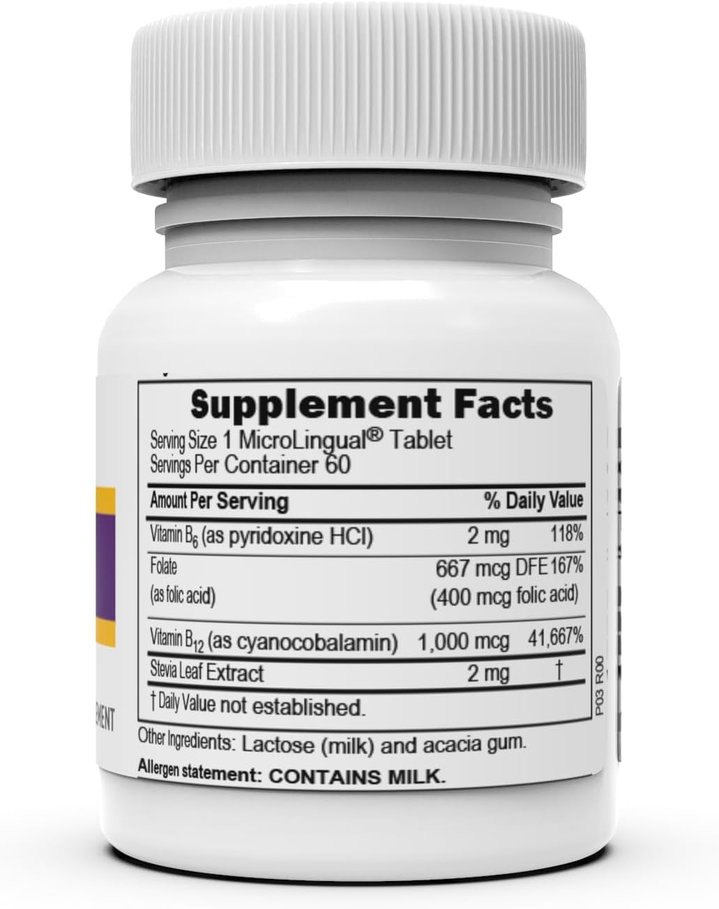 High Potency Vitamin B-12 Cyanocobalamin with B-6 and Folic Acid - Boost Brain & Heart Health - Enhance Energy - 60 Sublingual Tablets