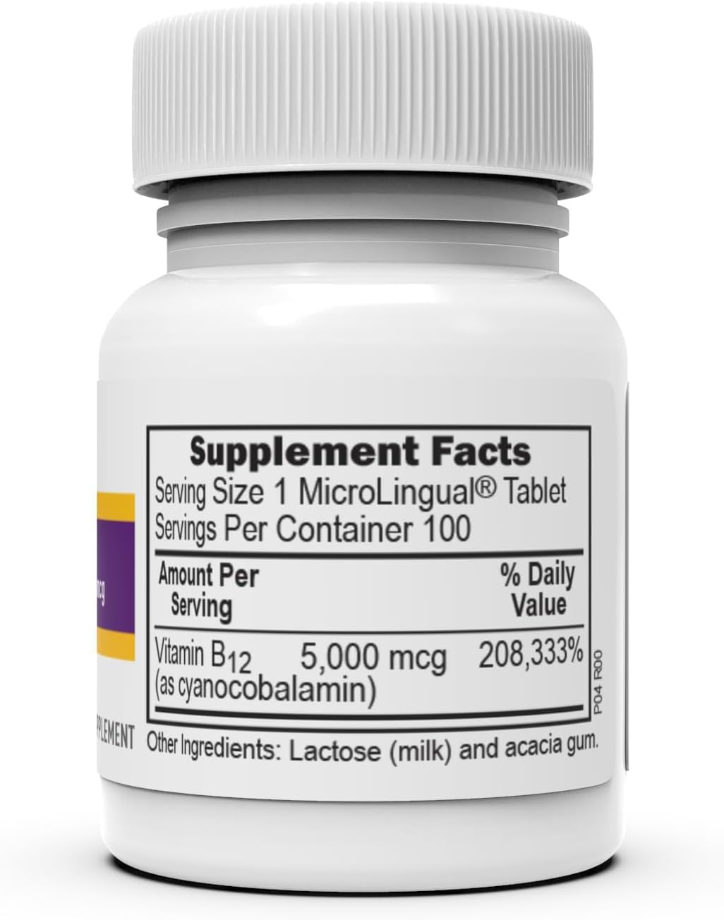 High Potency Vitamin B-12 Methylcobalamin & Folic Acid Tablets for Energy, Brain, and Heart Health - Stress Support - 60 Sublingual Dissolving Tablets