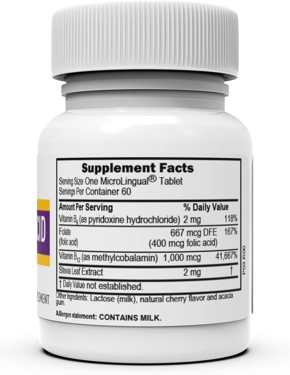 High Potency Vitamin B12 Methylcobalamin Tablets for Energy, Heart Health, Metabolism, Stress Relief - 60 Count, Non-GMO, Quick Dissolve