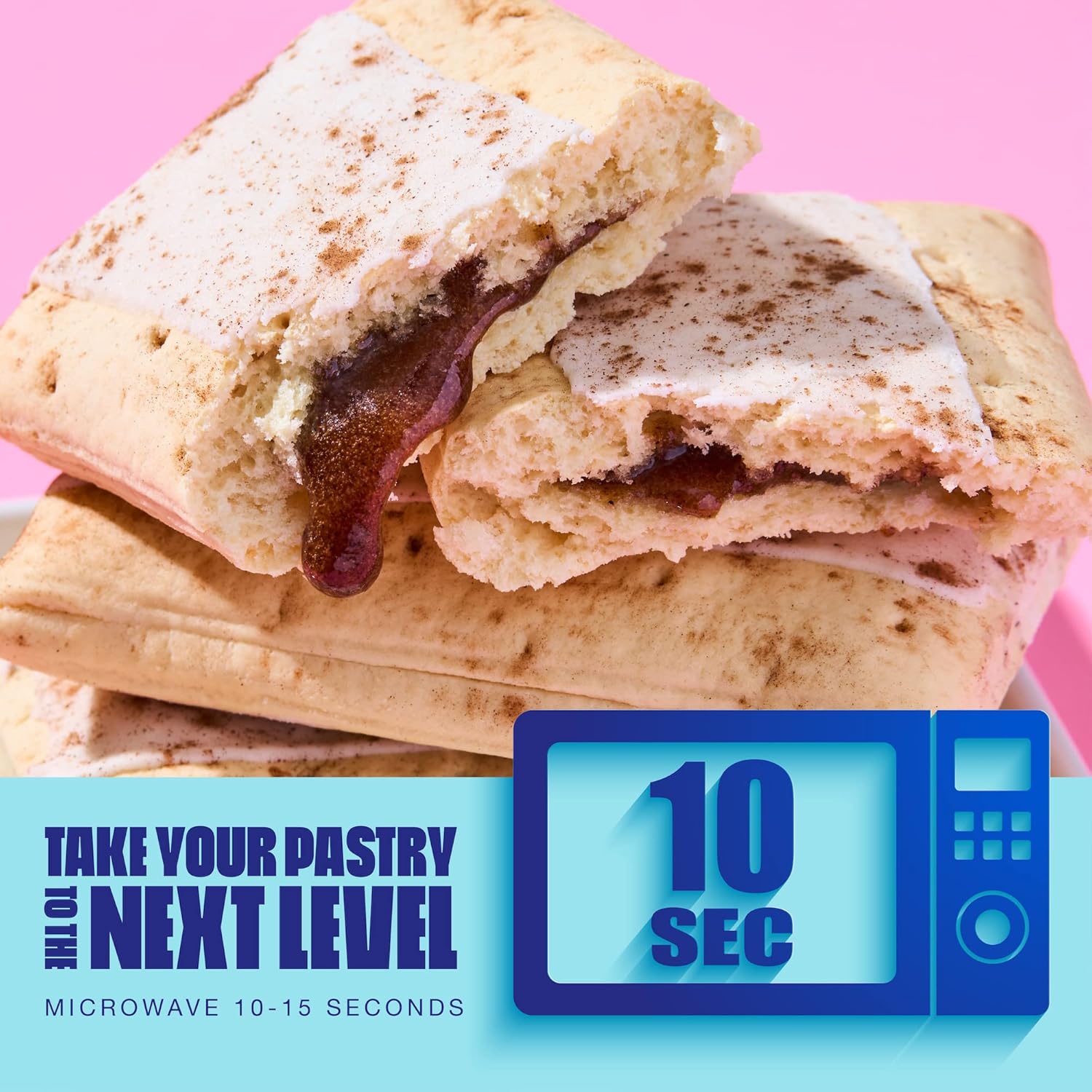 High Protein Brown Sugar Cinnamon Pastry Bars - 9-Pack Bundle, Keto Friendly, Gluten Free, No Sugar Added, Legendary Foods