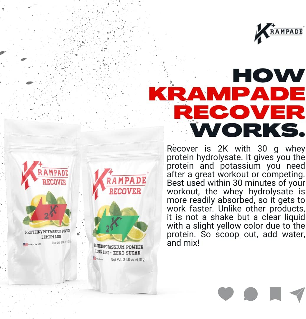 High-Protein Electrolyte Powder with BCAAs, Potassium, and Magnesium - 2X More K+ Than Coconut Water