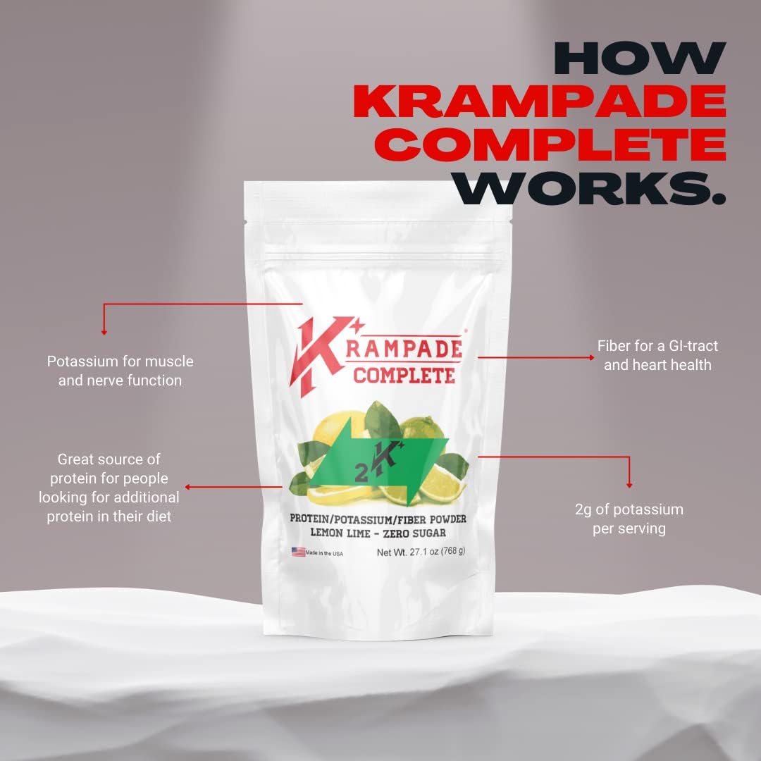 High-Protein Electrolyte Powder with Fiber, Potassium, and Magnesium | 30g Protein, 7g BCAA, 9g Fiber, 2,000mg Potassium | Replenish Electrolytes Fast!