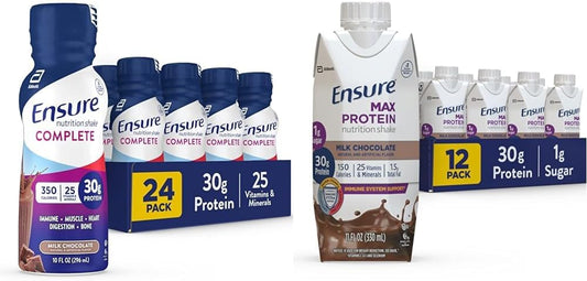 High-Protein Milk Chocolate Liquid Nutrition Shakes, 30g Protein, 1g Sugar, Pack of 12, Halal Compliant