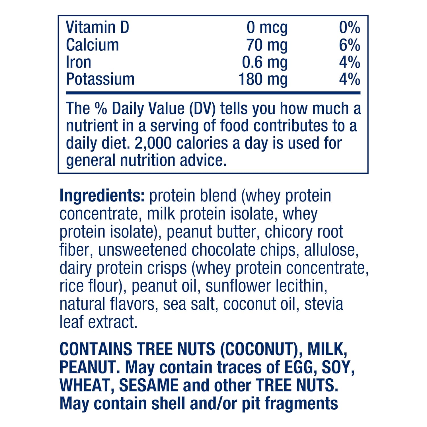 High-Protein Peanut Butter Chocolate Chip Wellness Bars - 16g Protein, 8g Fiber, Low Sugar - Cacao Chips, Whey Isolate Blend, Gluten-Free - 6 Individually Wrapped Snack Bars
