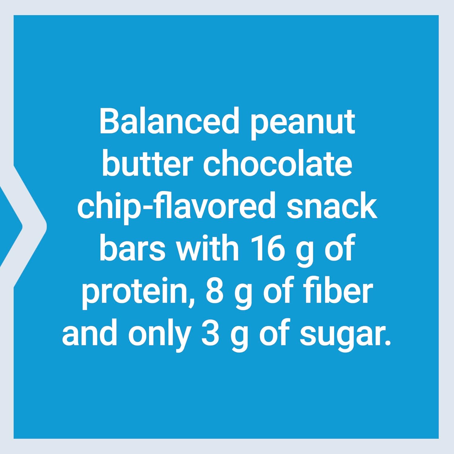 High-Protein Peanut Butter Chocolate Chip Wellness Bars - 16g Protein, 8g Fiber, Low Sugar - Cacao Chips, Whey Isolate Blend, Gluten-Free - 6 Individually Wrapped Snack Bars