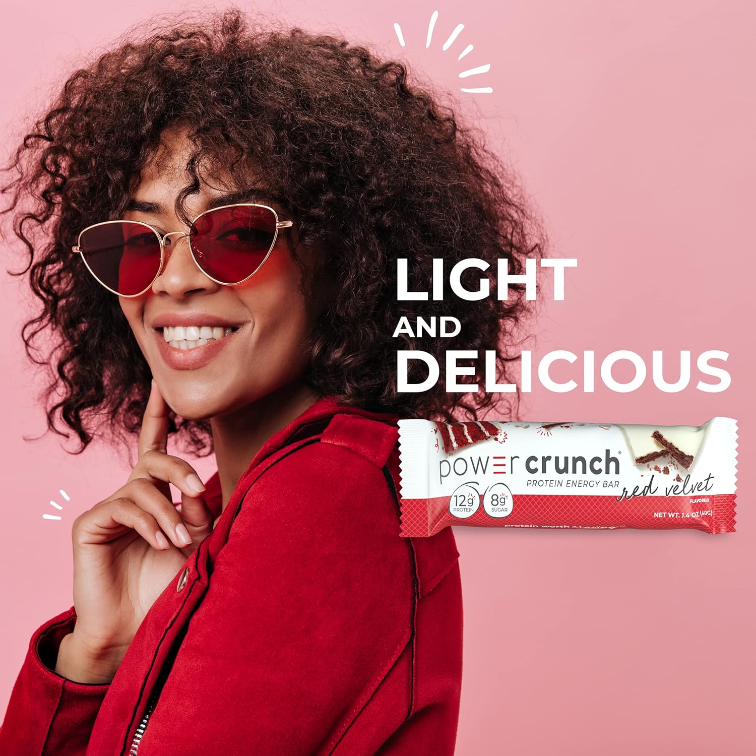 High Protein Red Velvet Wafer Bars, Delicious Snacks (12 Count) - Power Crunch