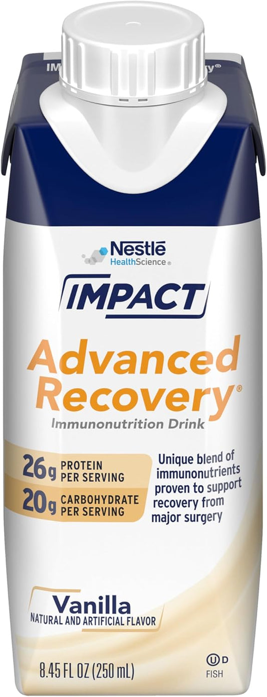 High-Protein Vanilla Recovery Drink for PRE and POST Surgery, 280 Calories, 26g Protein, 8.45 Fl Oz, Pack of 10