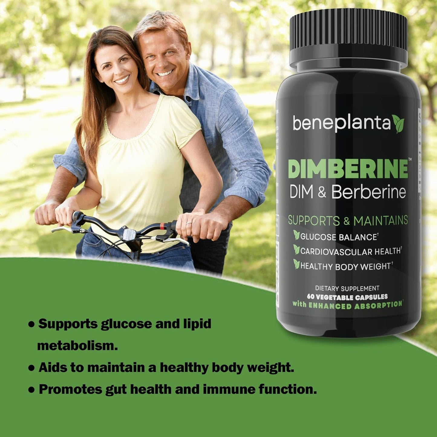 High Purity Dimberine DIM & Berberine Formula for Enhanced Absorption - 60 Capsules