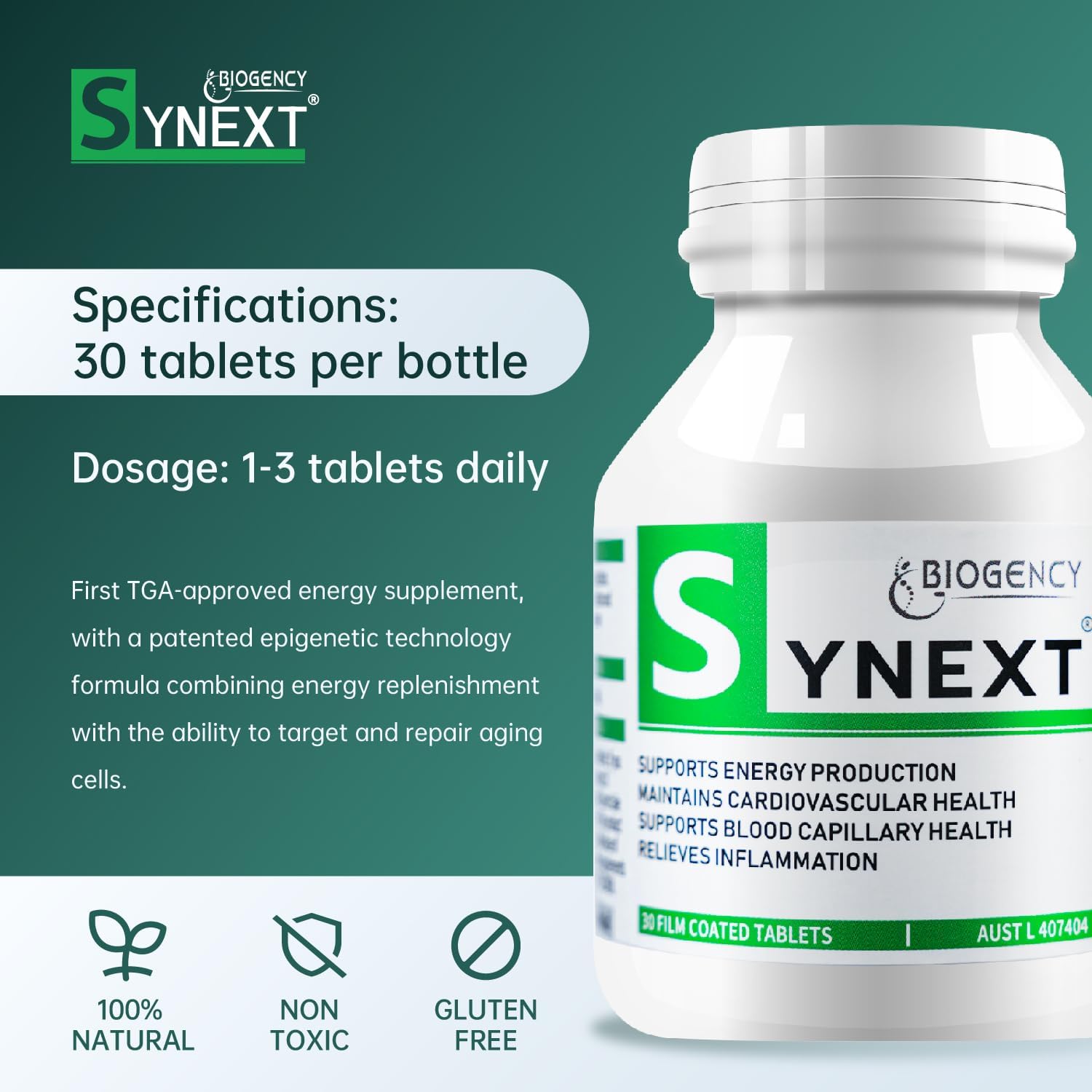High Purity NAD+ Supplement with Liposomal NR, Resveratrol, Quercetin - Anti-Aging, Energy, Focus - 30 Tabs