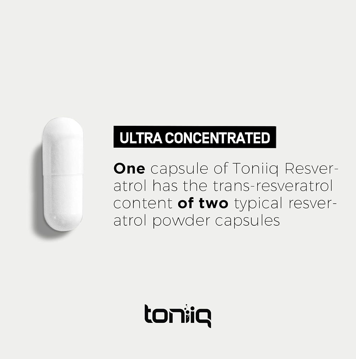 High Purity Resveratrol Capsules - 98% Trans-Resveratrol - Highly Purified and Bioavailable - 60 Capsules