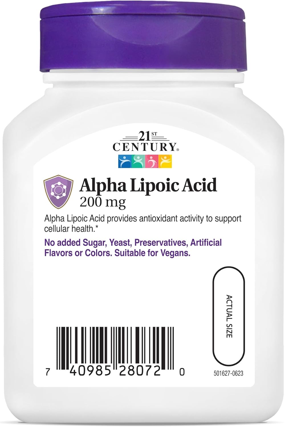 High-Quality 21st Century Healthcare Alpha Lipoic Acid 200mg, 60 Vegetarian Capsules