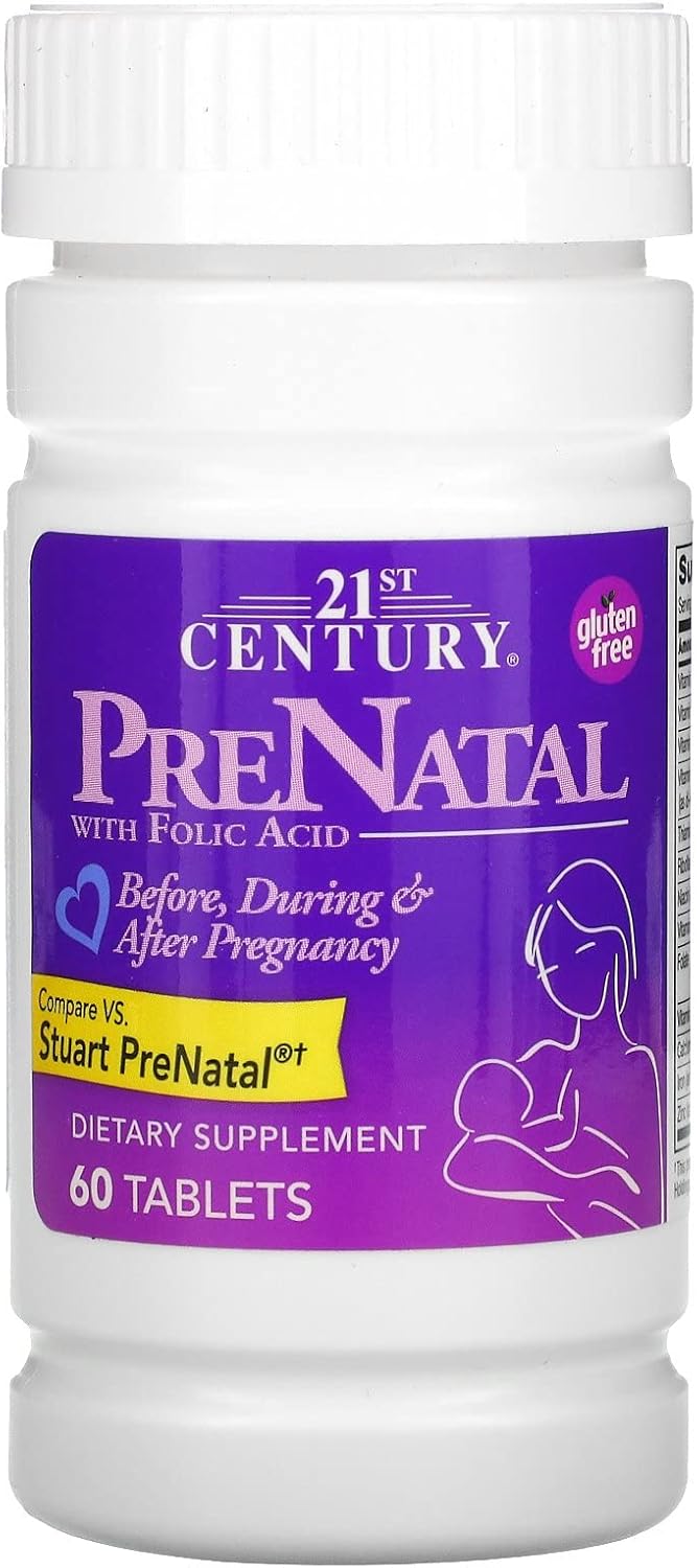 High-Quality 21st Century PreNatal Multivitamin Tablets - 60 Count