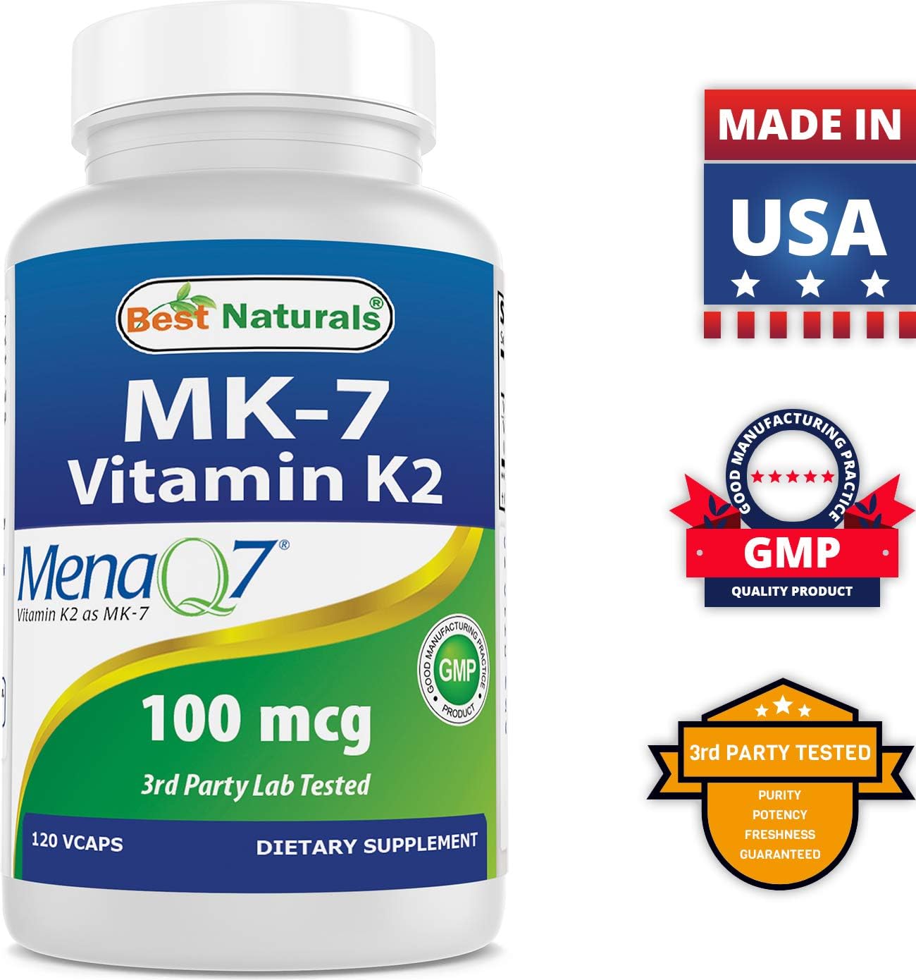 High-Quality Boron 5 mg and MK-7 Vitamin K2 100 mcg Supplement for Optimal Health