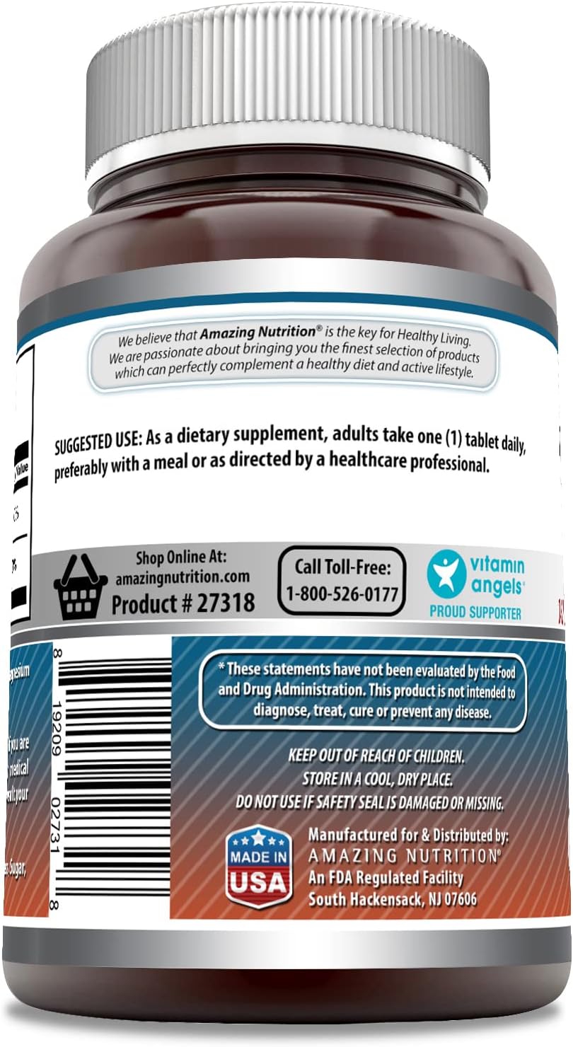 High-Quality Calcium 600mg + Vitamin D3 400IU Tablets | Non-GMO & Gluten Free | USA Made (250 Tablets)