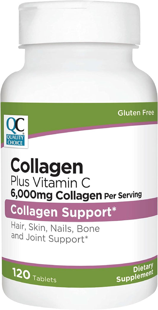 High Quality Collagen Tablets with 6,000 mg + Vitamin C for Skin Support