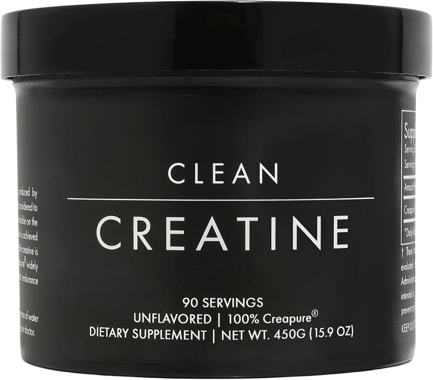 High-Quality Creapure® Creatine Monohydrate Powder - 450g for Muscle Growth | Vegan, Keto, Gluten-Free, Easy to Mix - 90 Servings