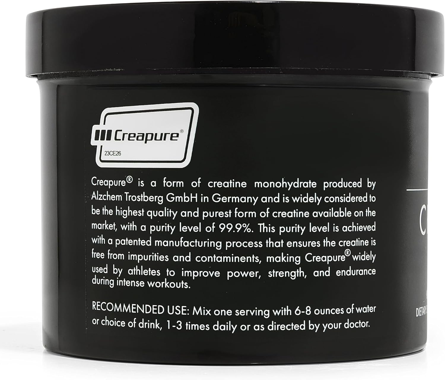 High-Quality Creapure® Creatine Monohydrate Powder - 450g for Muscle Growth | Vegan, Keto, Gluten-Free, Easy to Mix - 90 Servings