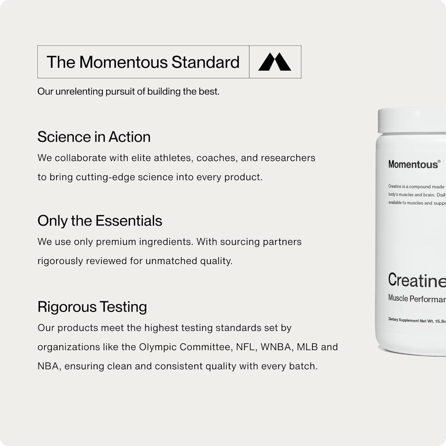 High-Quality Creapure Creatine Monohydrate Powder for Strength, Muscle, & Recovery - 5g Per Serving, 90 Servings - Ideal for Men & Women