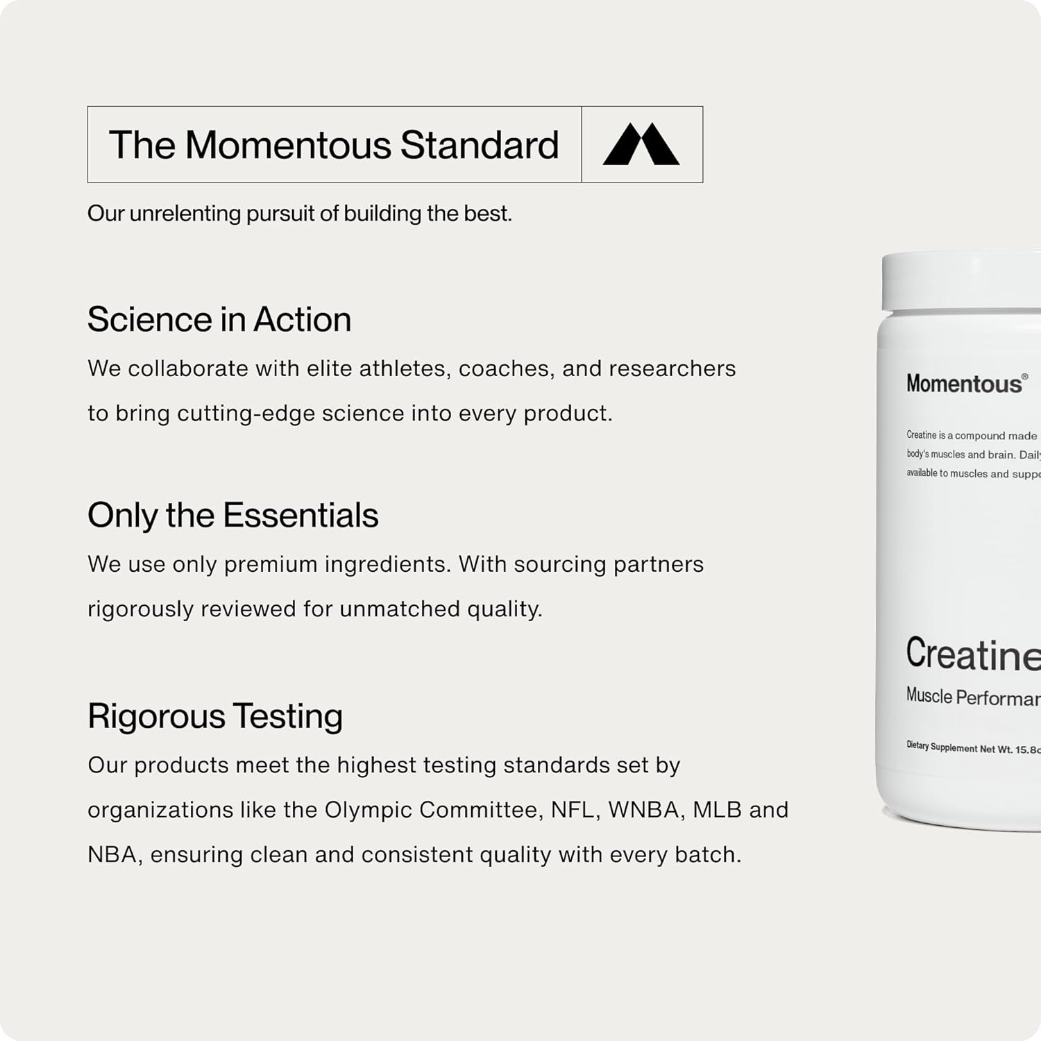 High-Quality Creapure Creatine Monohydrate Powder for Strength, Muscle, & Recovery - 5g Per Serving, 90 Servings - Ideal for Men & Women