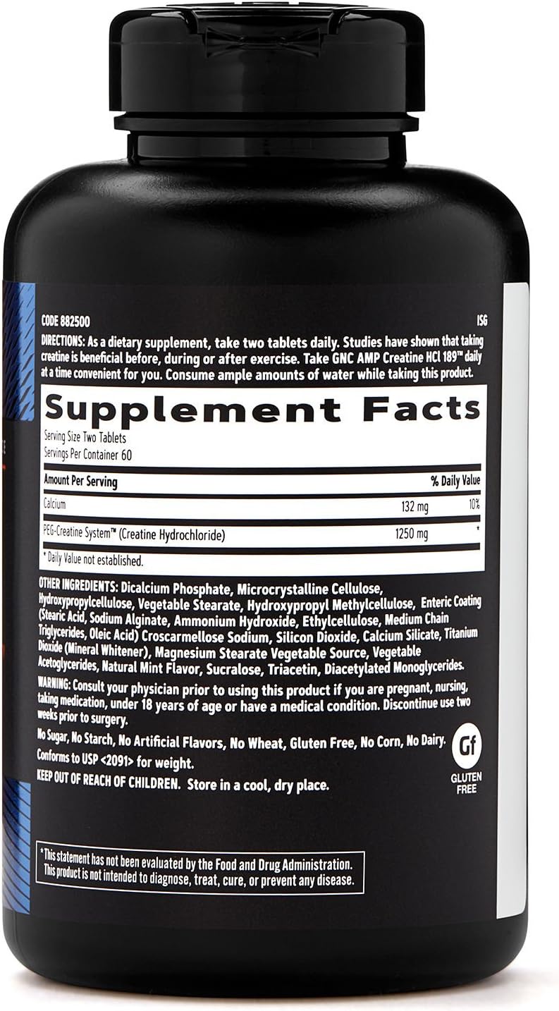 High Quality Creatine Hydrochloride Supplement for Enhanced Performance and Muscle Growth - 189 Capsules