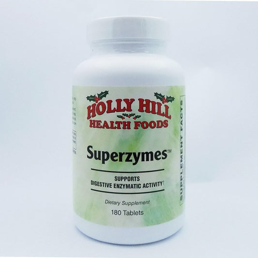 High-Quality Holly Hill Health Foods Superzymes Tablets - Pack of 180