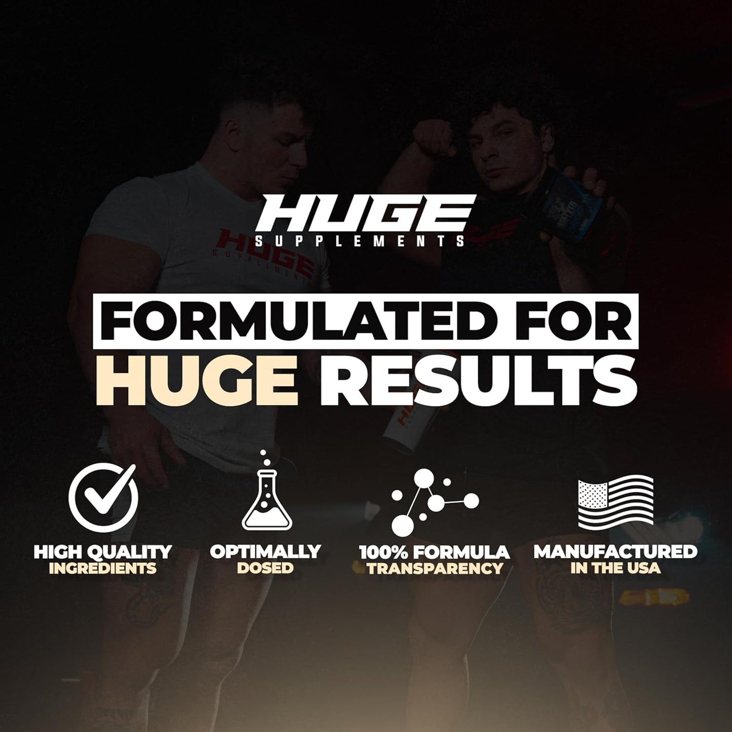 High-Quality Huge Whey Protein Powder for Muscle Gain with 25g Protein, Chocolate Brownie Flavor, 30 Servings