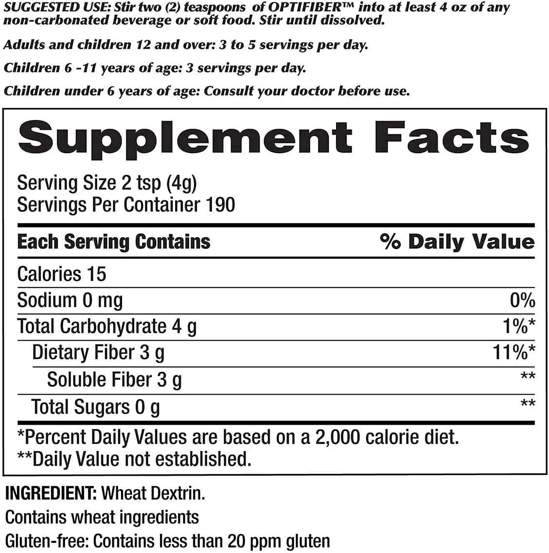 High-Quality Kirkland Signature OPTIFIBER Supplement, 26.8 oz for Digestive Health