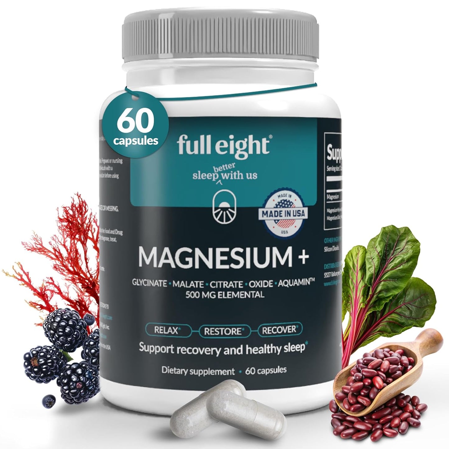 High-Quality Magnesium Bundle for Sleep - Includes Magnesium Glycinate 500mg and Magnesium Chloride Body Butter