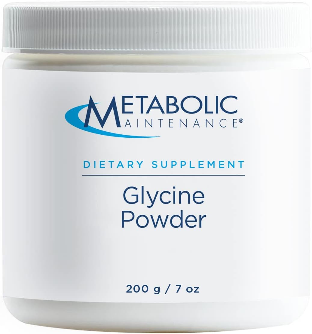 High Quality Metabolic Maintenance Glycine Powder - 500mg Amino Acid Supplement for Liver Health, Joints, Mood, Sleep, and Detox - Naturally Sweet Taste - 200g / 200 Servings